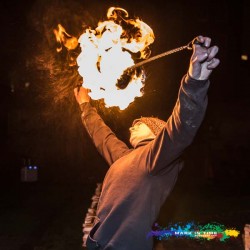 Andy Holdsworth giving a Poi demonstration by Mark In Time Photography