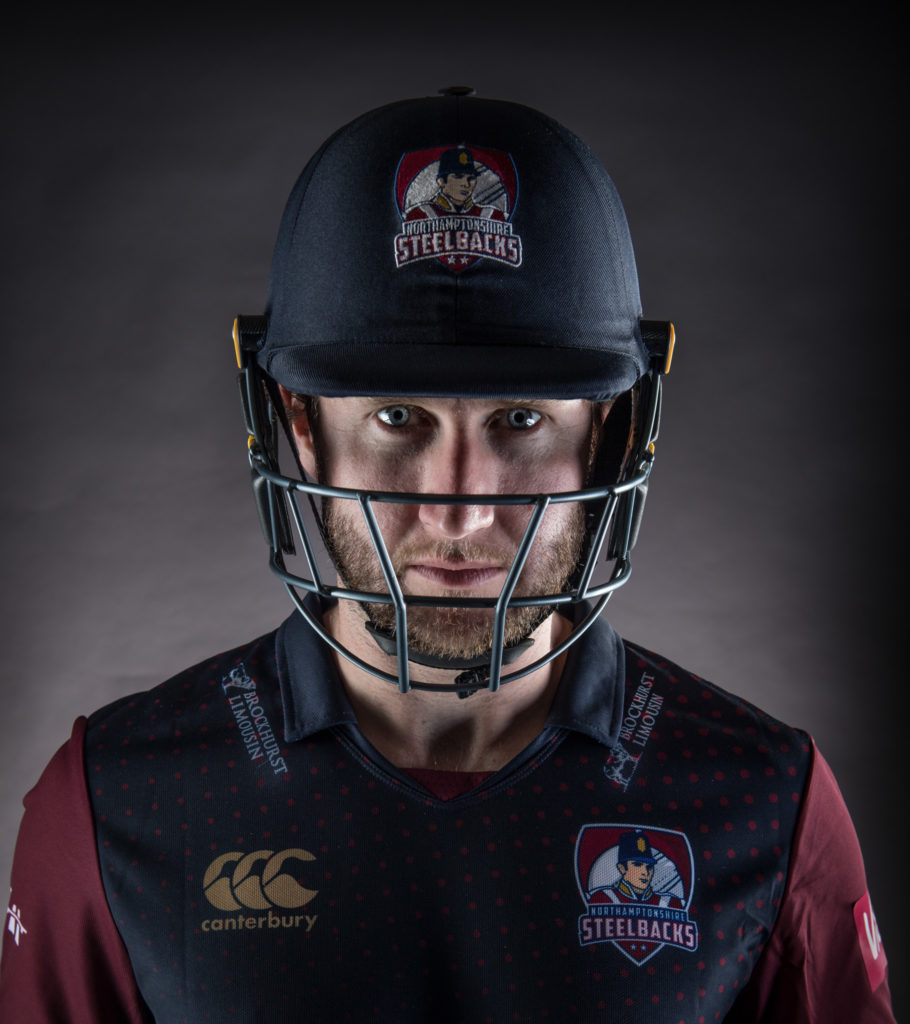 Cricket player, headshot, menacing, grey backdrop, flash, coprporate, sport, portrait, photography